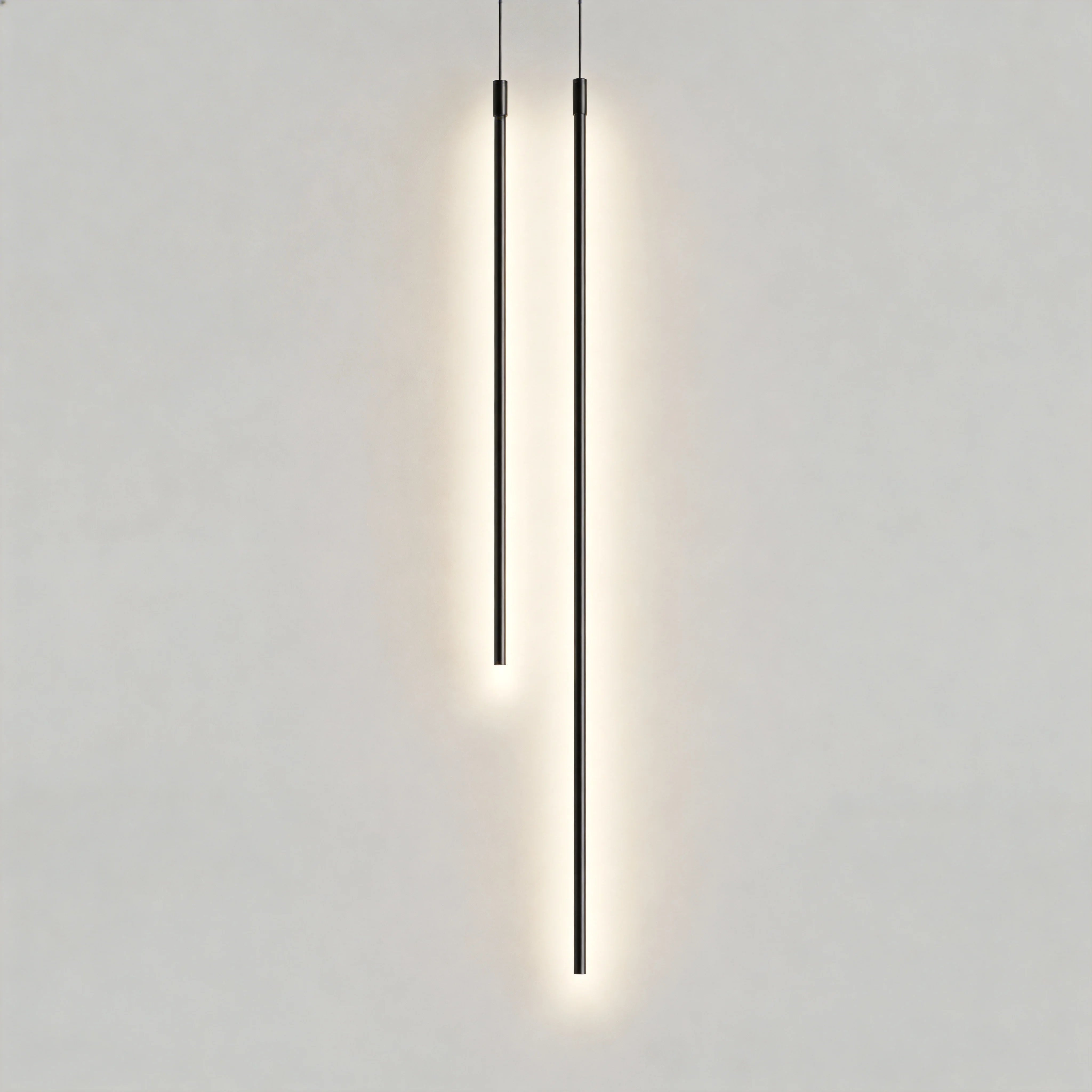 Minimalist Pendant Tube Light Linear Long Hanging Bedside – At Ease ...