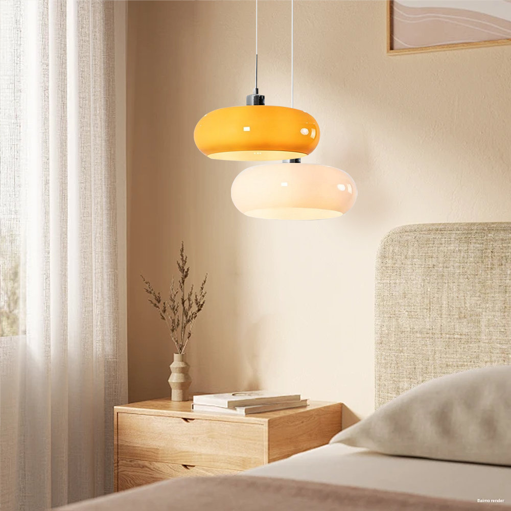 YOXANG Pendelleuchte Dimmbar – Kreativ Einstellbar, 90° Neigbar, Mit Touch-Schalter & Warmem LED-Licht
