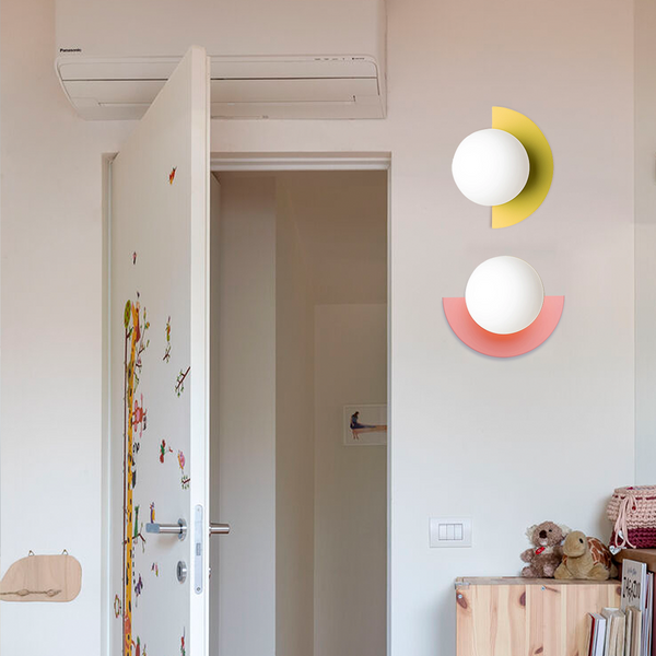 Lampada da parete Linus minimalista colorata C