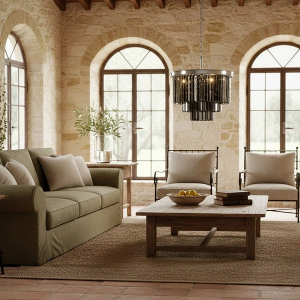 Aeryvon Vintage Lujoso Candelabro de Cristal