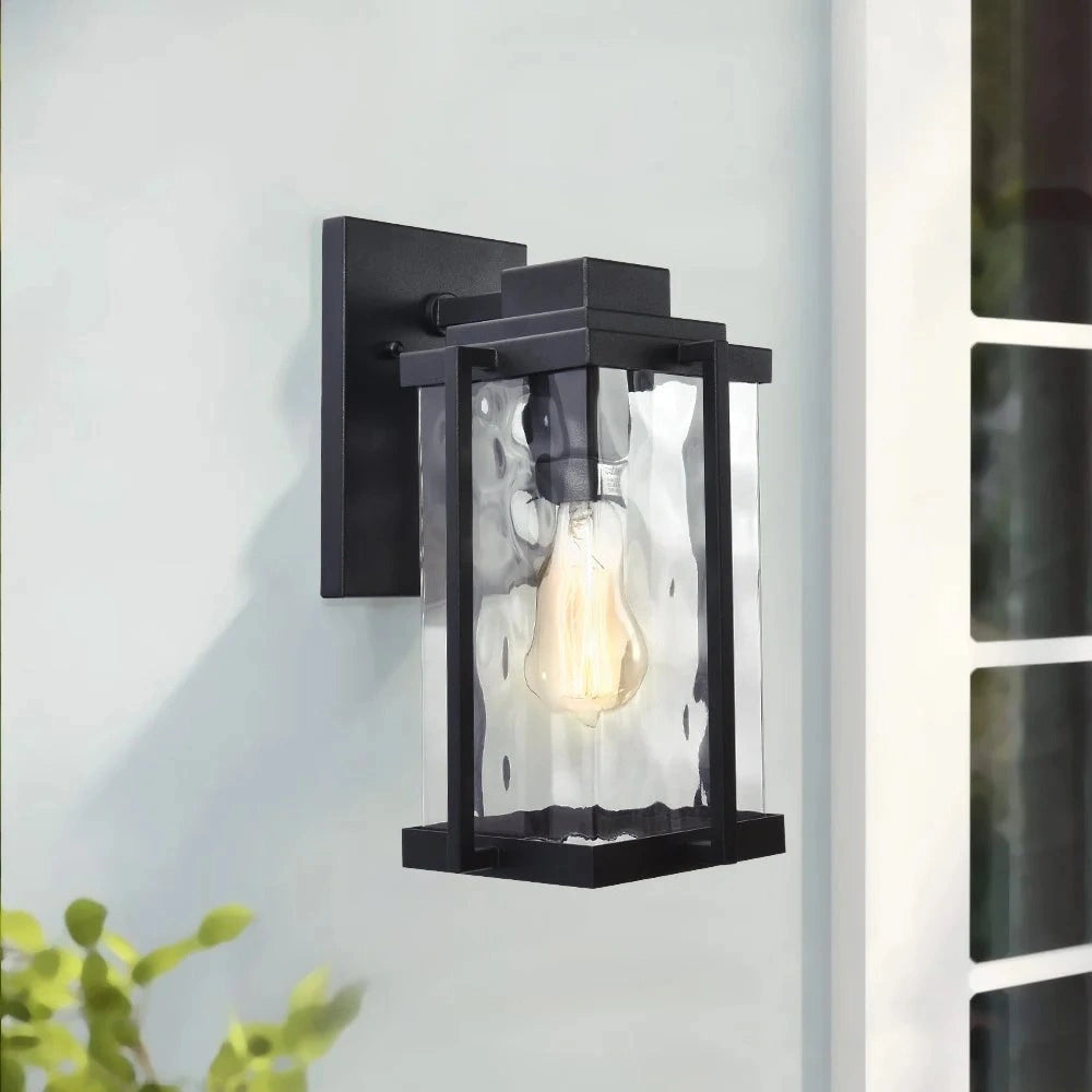 Althea Moderne Applique Murale Carrée en Verre pour Extérieur