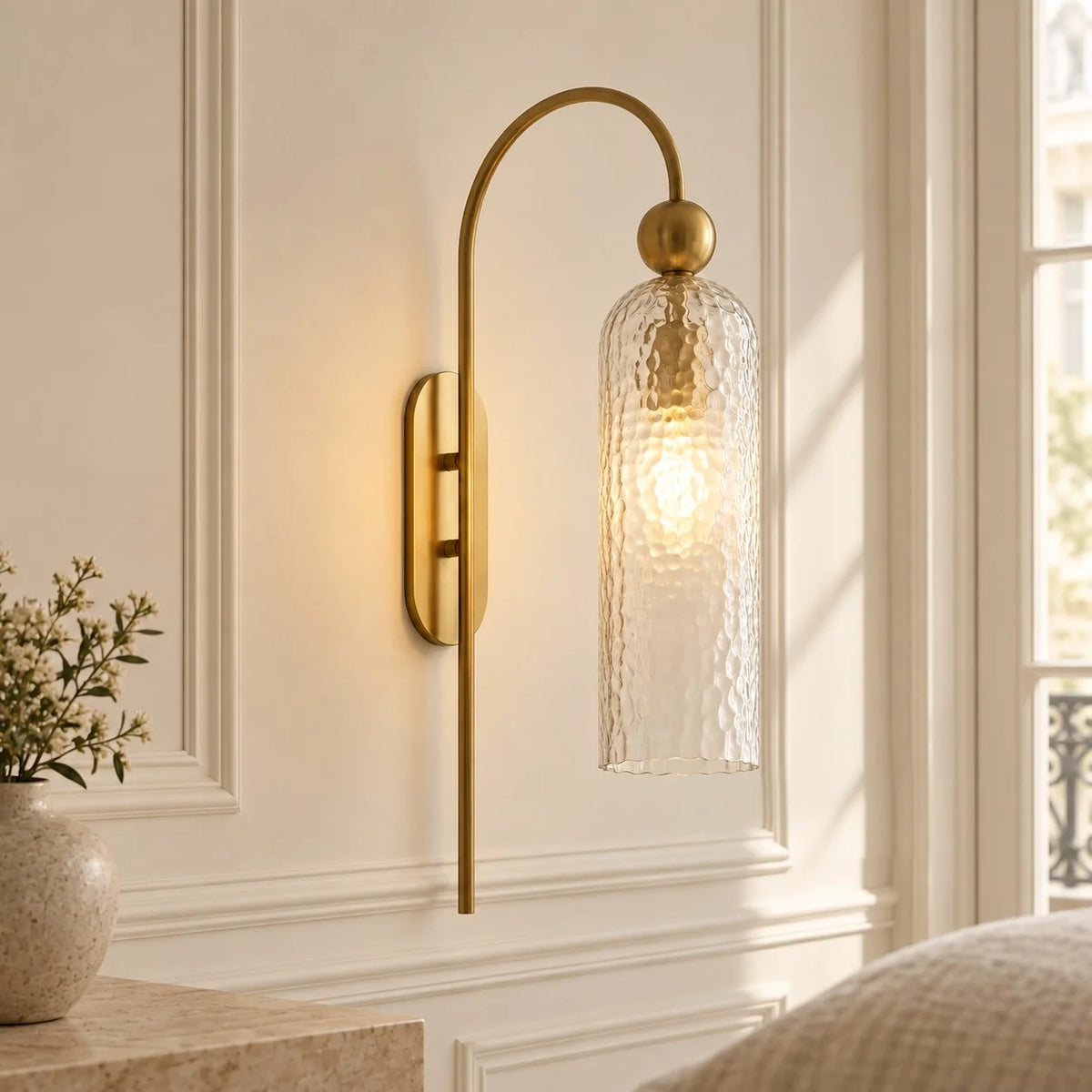 Alvyen Nordic Vertical glazen wandlamp
