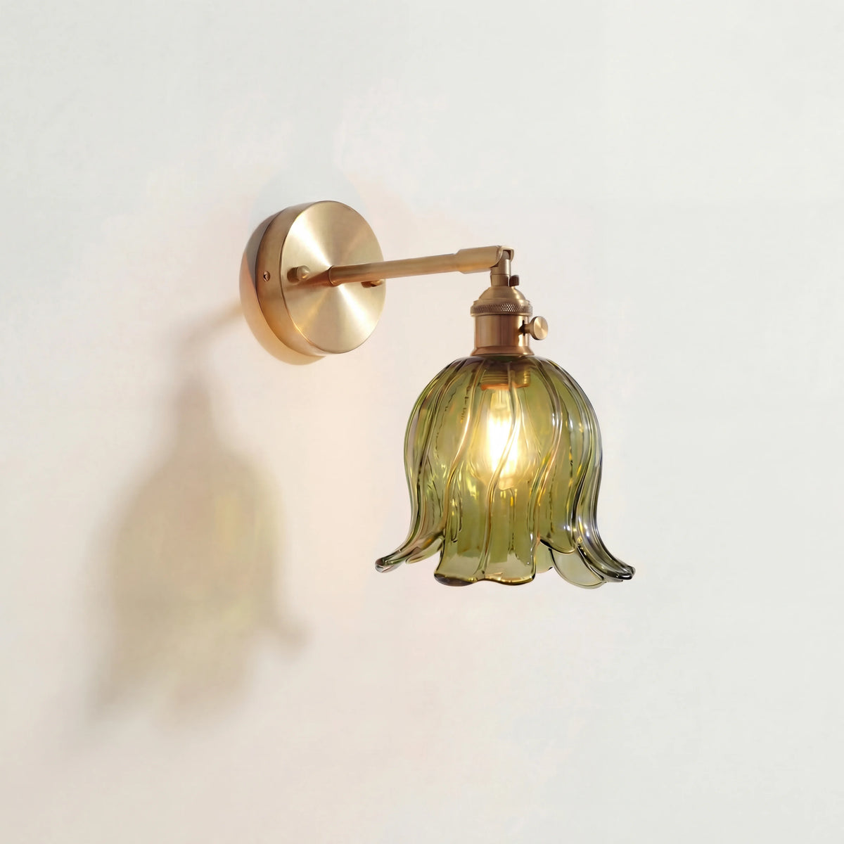 Applique murale en verre floral naturel Amara
