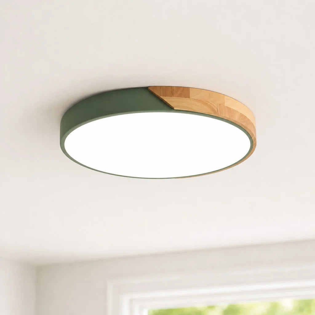 Runde, dimmbare Deckenlampe Apollo Macaron 