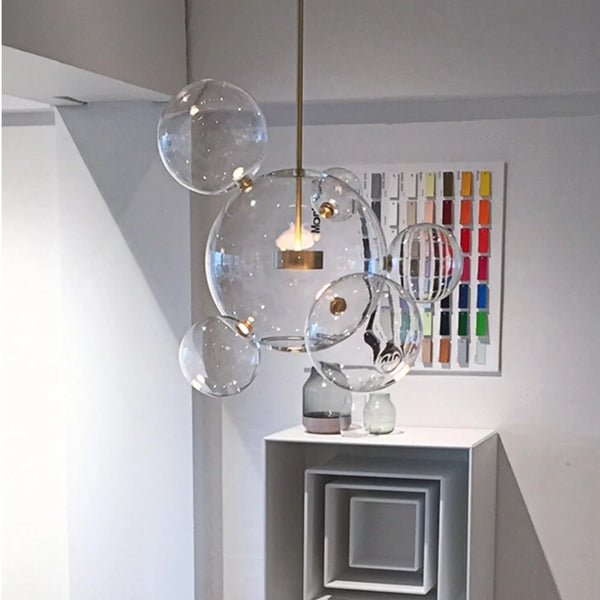 Astrid Modern Såpbubblor Glas Pendellampa