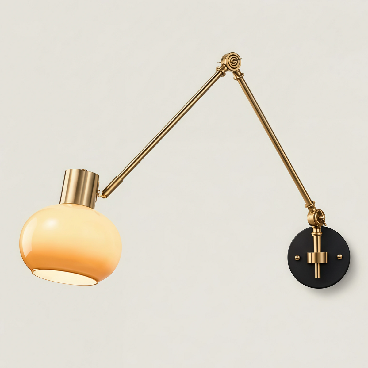 Lampe murale en verre amovible rétro Beatrix