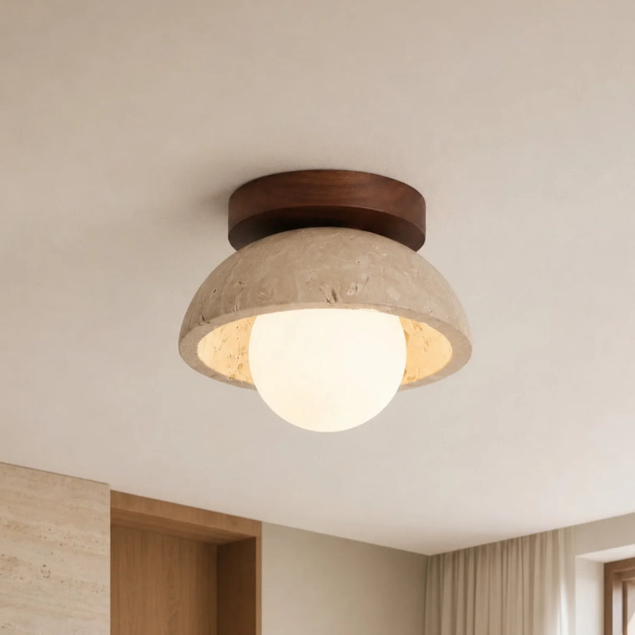 Bjorn Wabi-Sabi Lampada da soffitto in travertino