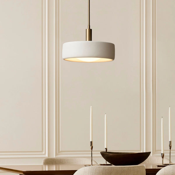 Lámpara colgante de porcelana minimalista Caerwyn