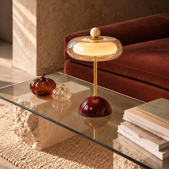 Calie Memphis Glass Bauble Touch Table Lamp