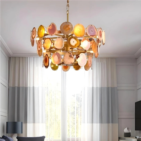 Cerys Colorful Stylish Agate Pendant Lamp