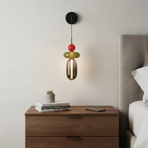 Chiara Minimalist Colored Acrylic Glass Wall Lamp