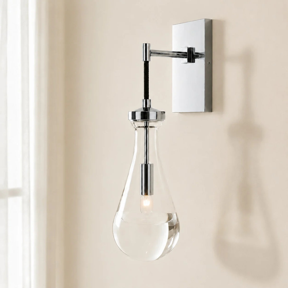 Lampe murale en cristal goutte de pluie de luxe moderne Damla