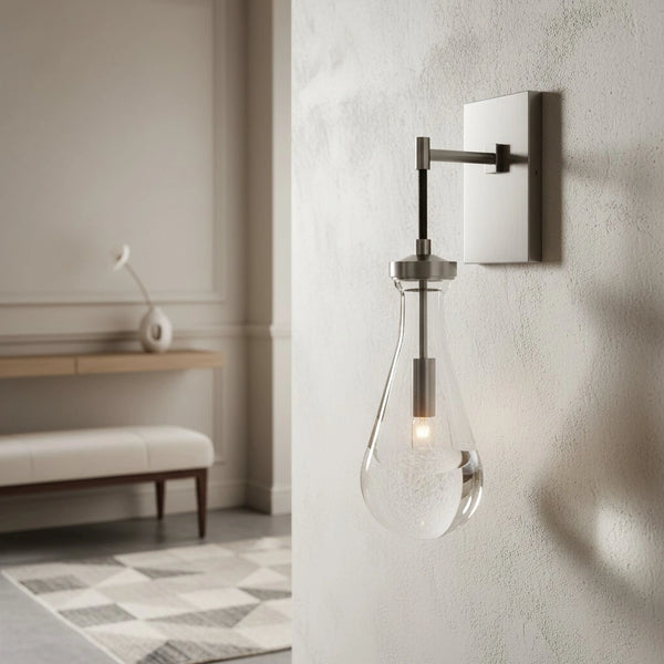 Lampe murale en cristal goutte de pluie de luxe moderne Damla