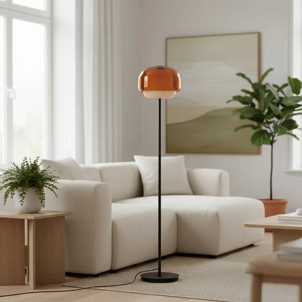 Ellis Modern Colorful Glass Floor Lamp