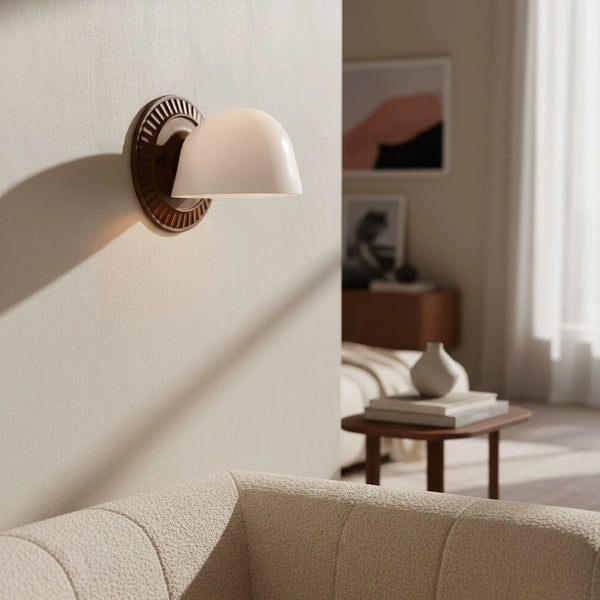 Elsie Modern Art Arched Ceramic Wall Lamp