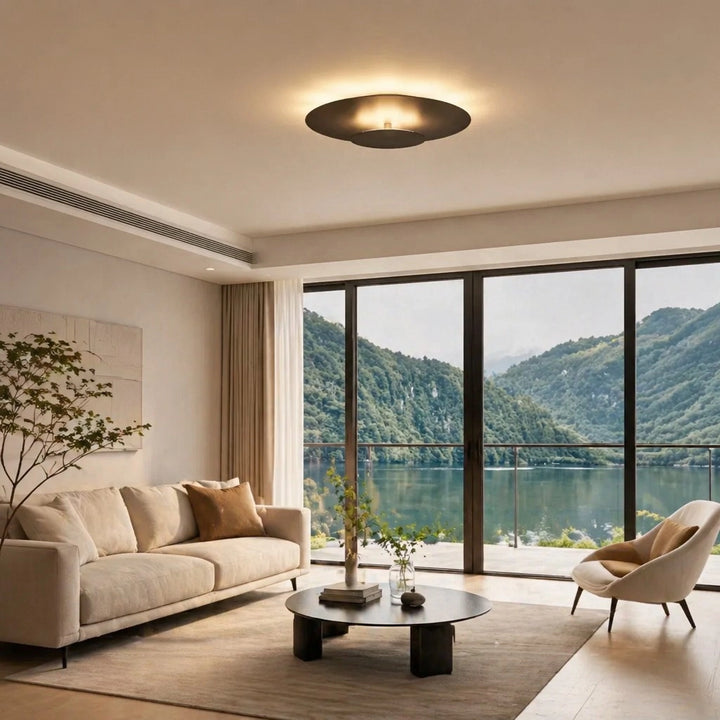 Elvara Modern Layered Ring LED Ceiling Lamp | Metal Light | At Ease ...