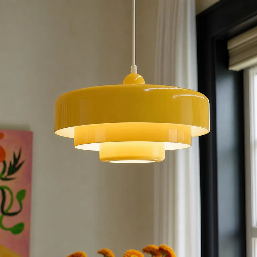 Hind Triple Layer Disc Macaron Pendant Light