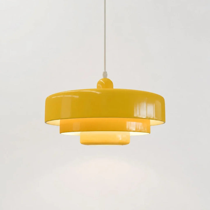 Hind Triple Layer Disc Macaron Pendant Light morandi bauhaus