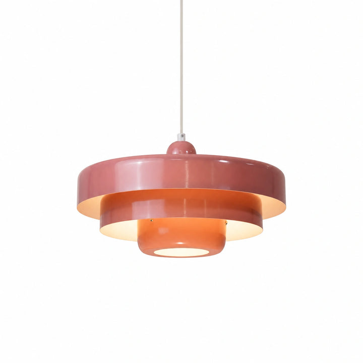 Hind Triple Layer Disc Macaron Pendant Light morandi bauhaus