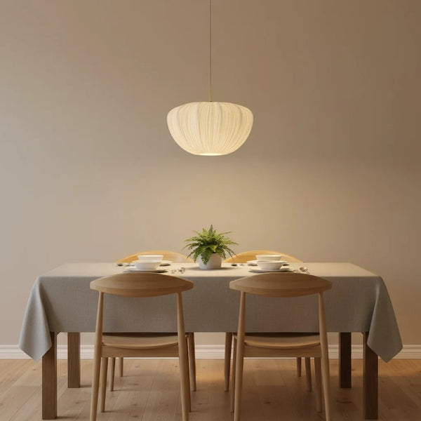Ingrid Minimalist Linen Pendant Light