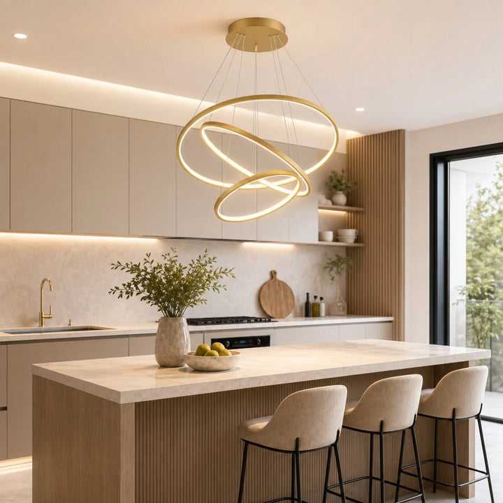 Lazar Modern Multi Layered LED Ceiling Light | Metal Light | At Ease ...