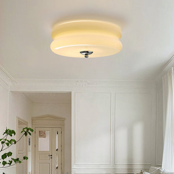 Lampada da soffitto rotonda Art Déco Lea