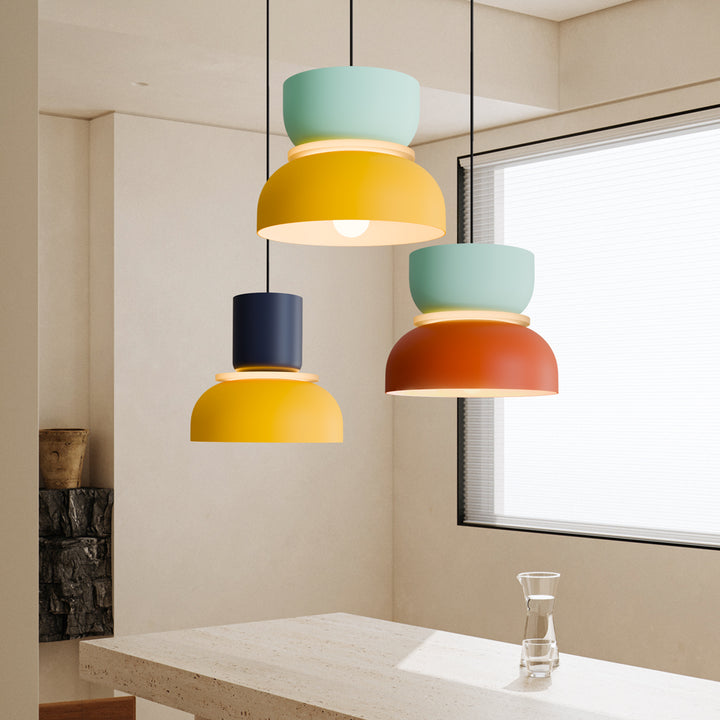 Lucie Color Block Nordic Modern Pendant Light for Living Room – At Ease ...