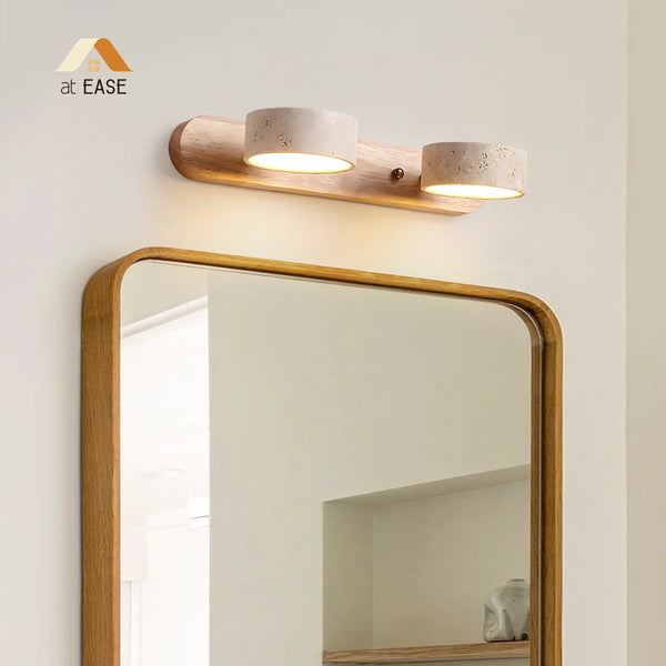 Lysvalen Japandi Rotable Travertine Wall Light