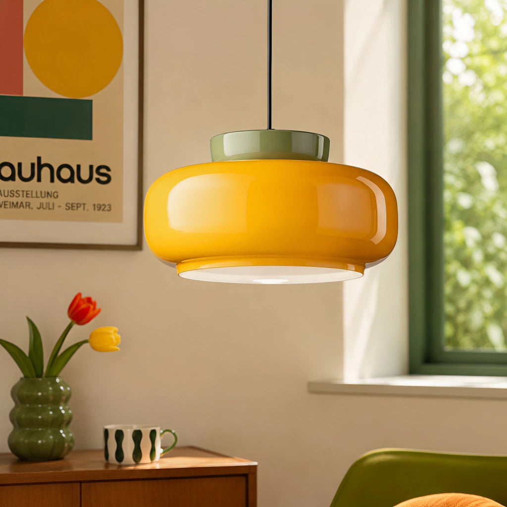 Mafalda Bauhaus keramisk skivpendellampa