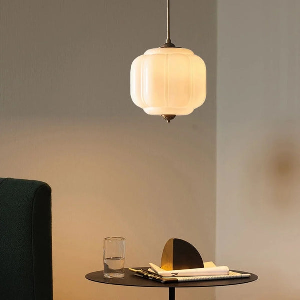 Máni Vintage Cream Glas Eloise Pendellampa