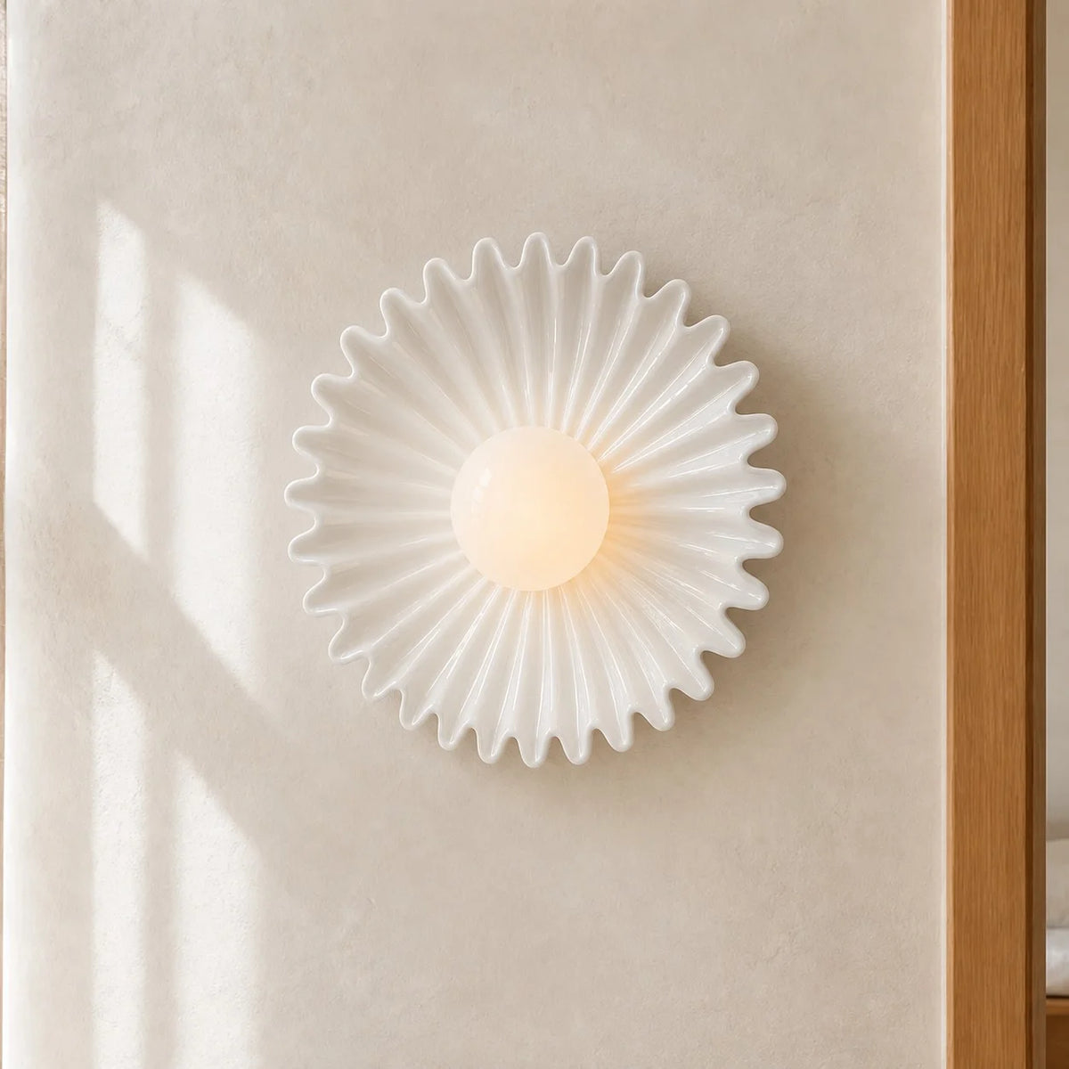 Applique murale fleur en céramique moderne Marenys