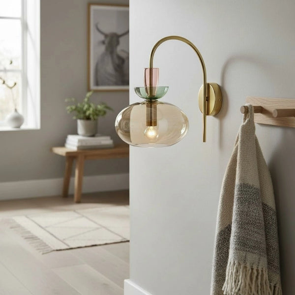 Mira Minimaliste Couleur Verre Transparent Applique Murale