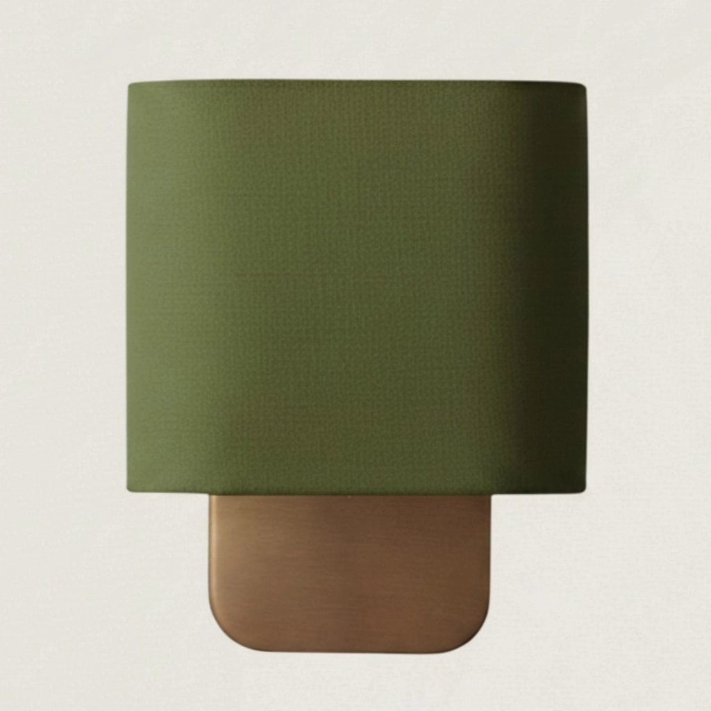 Applique murale tube en lin moderne Mirela