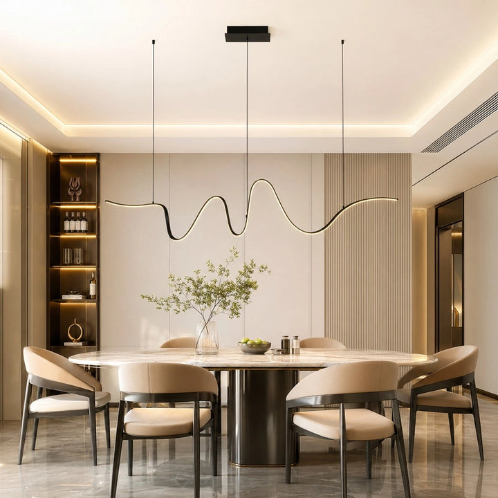 Nikander Modern Curved Ceiling Light | Metal Light | At Ease – At Ease ...