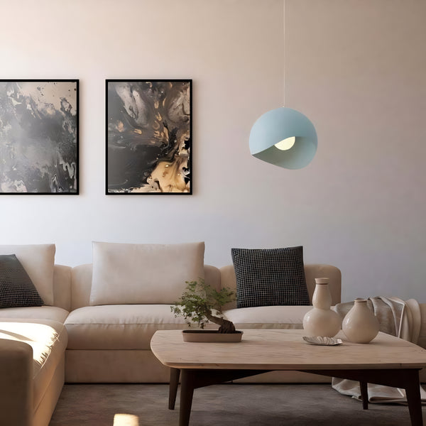 Noemi Nordic Semi Eggshell Arc Pendant Light
