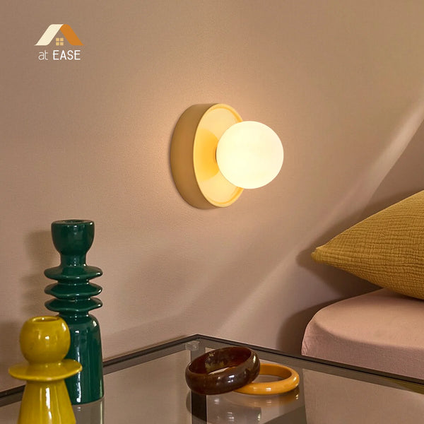 Nora Nordic Ceramic Orb Wall Light