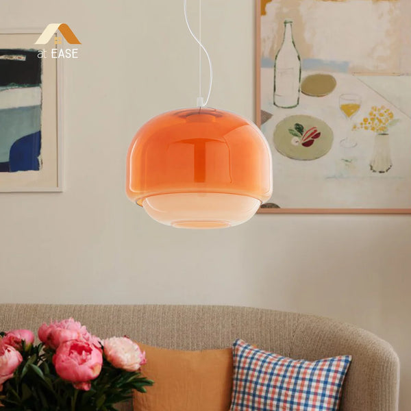 Pericles Spherical Colorful Glass Pendant Light