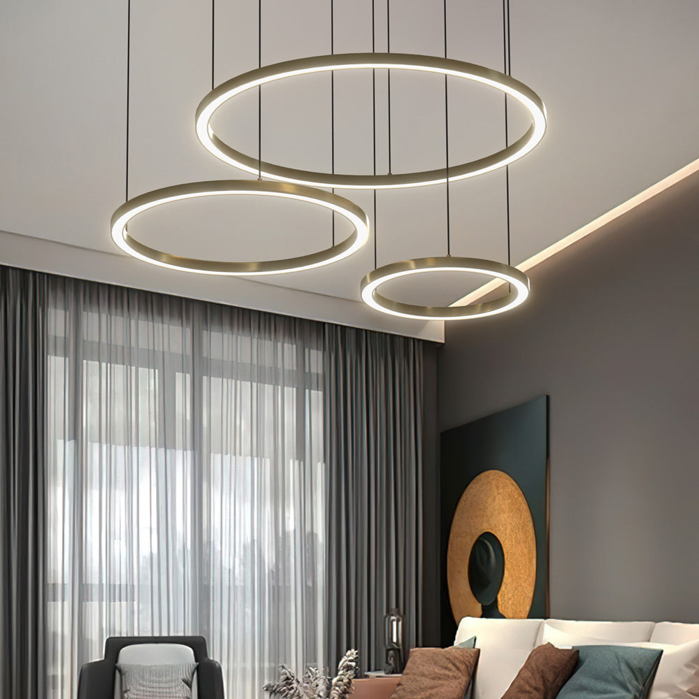 3 ring led pendant light | living room pendant light | at EASE – At ...