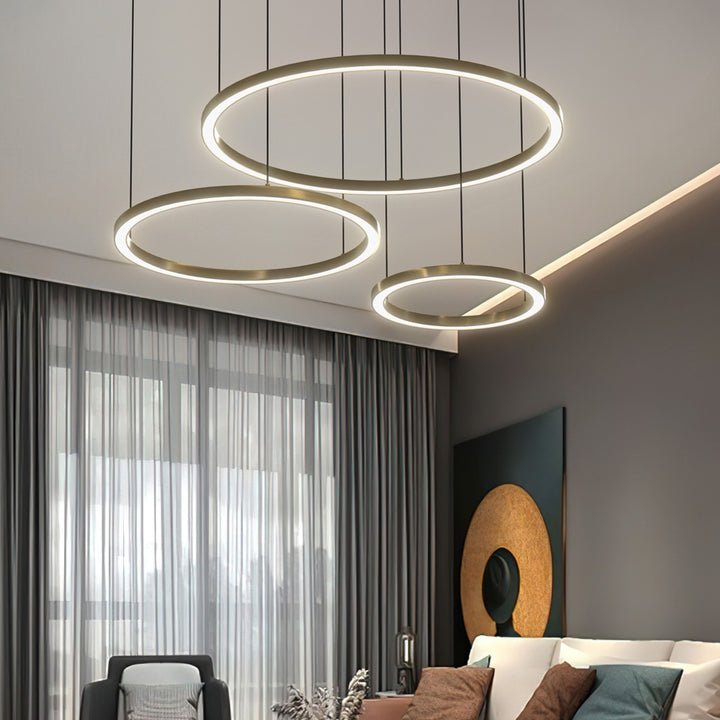 3 ring led pendant light | living room pendant light | at EASE – At ...