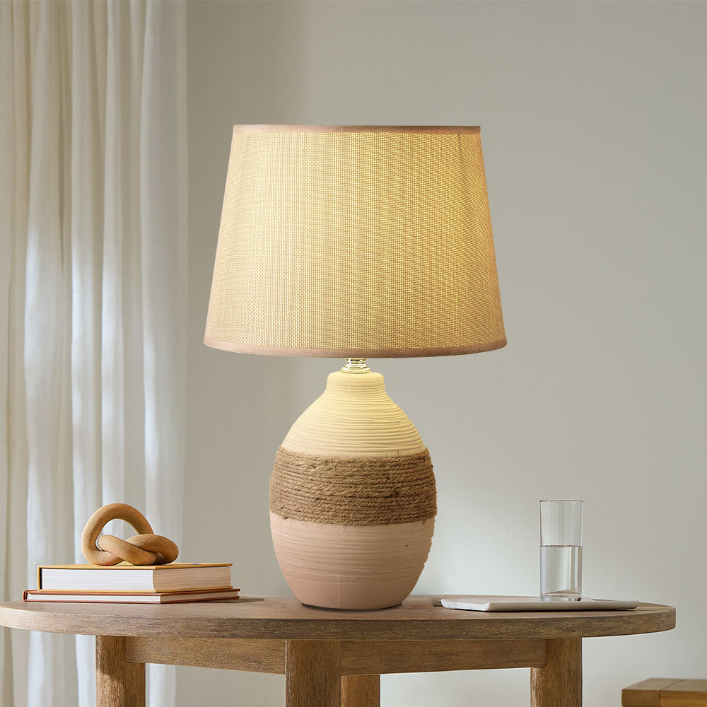 Rustic Ceramic Table Lamp | Bedroom Table Lamp | at EASE ...
