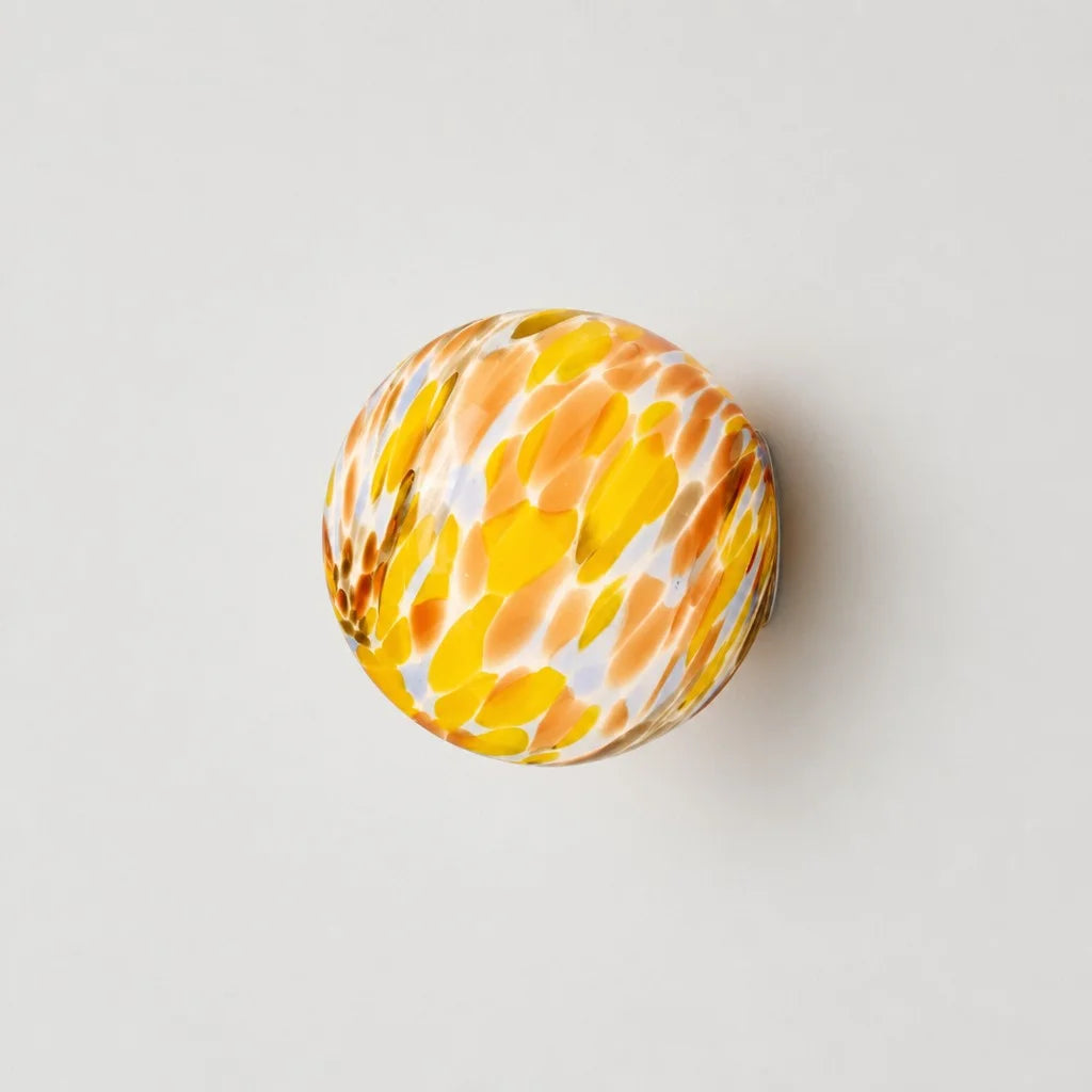 Lampe murale colorée Selaro Nordic en verre artistique sphérique