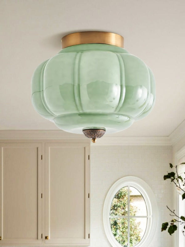 Sól Eloise Glass Semi Flush Mount Ceiling Light