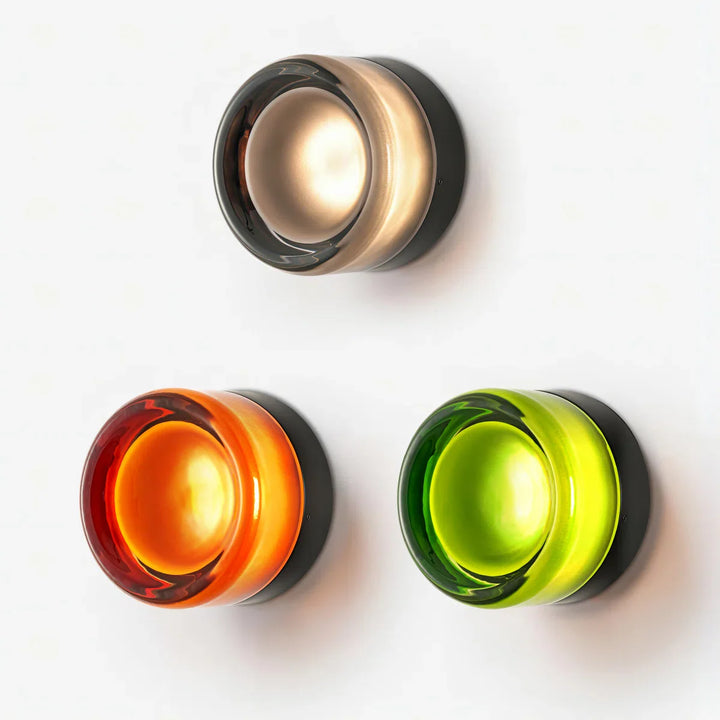 Modern Dome LED Glass Dimple Wall Sconce | Glass Light | at Ease – At ...