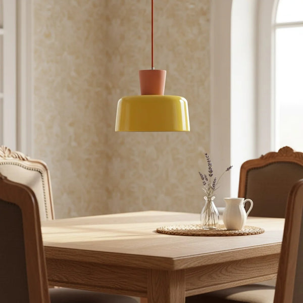 Thalvornis Retro Gele Keramische Hanglamp