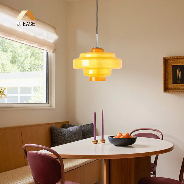 Valenra Macaron Oranje Glazen Hanglamp