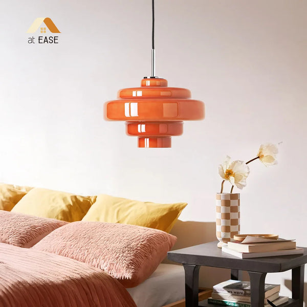 Valenra Macaron Orange Glas Pendelleuchte