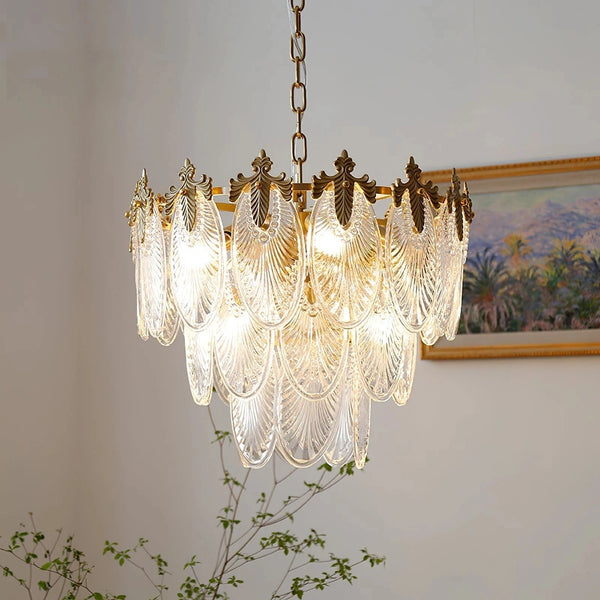 Valerynthar Vintage Candelabro de Hoja de Cristal