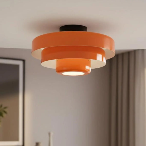 Vanesly Bauhaus Three-Tier Round Macaron Ceiling Light