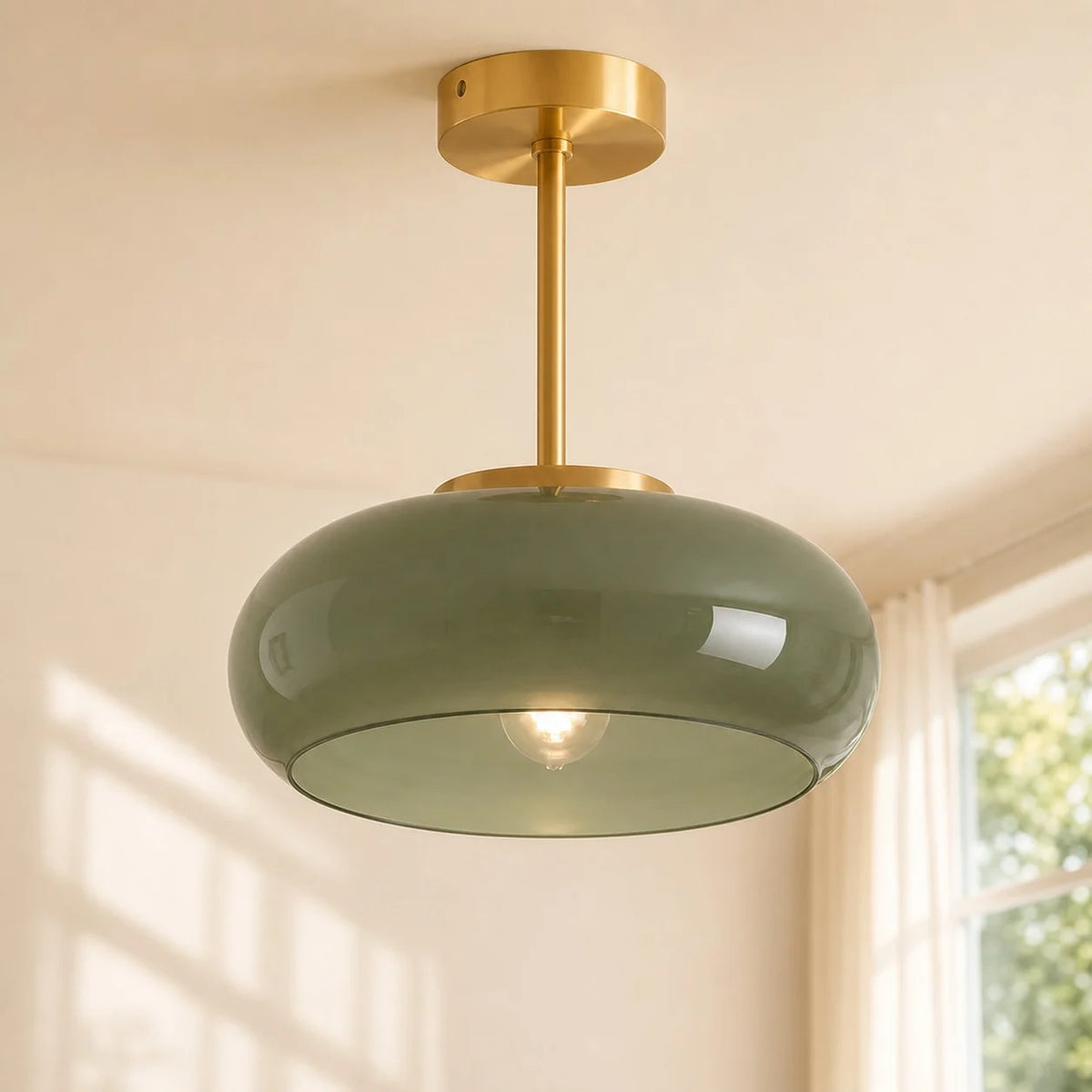 Veda Bauhaus Round Ceiling Light