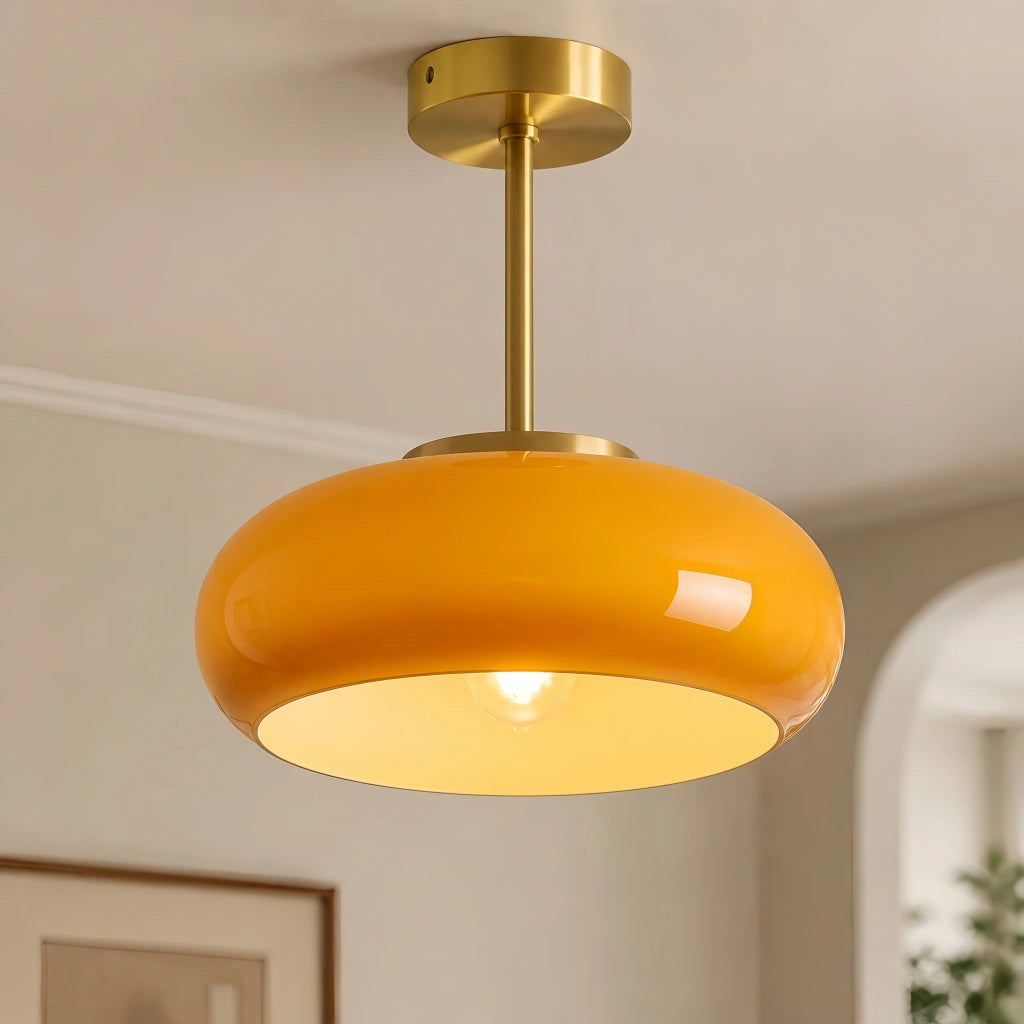 Veda Bauhaus Round Ceiling Light